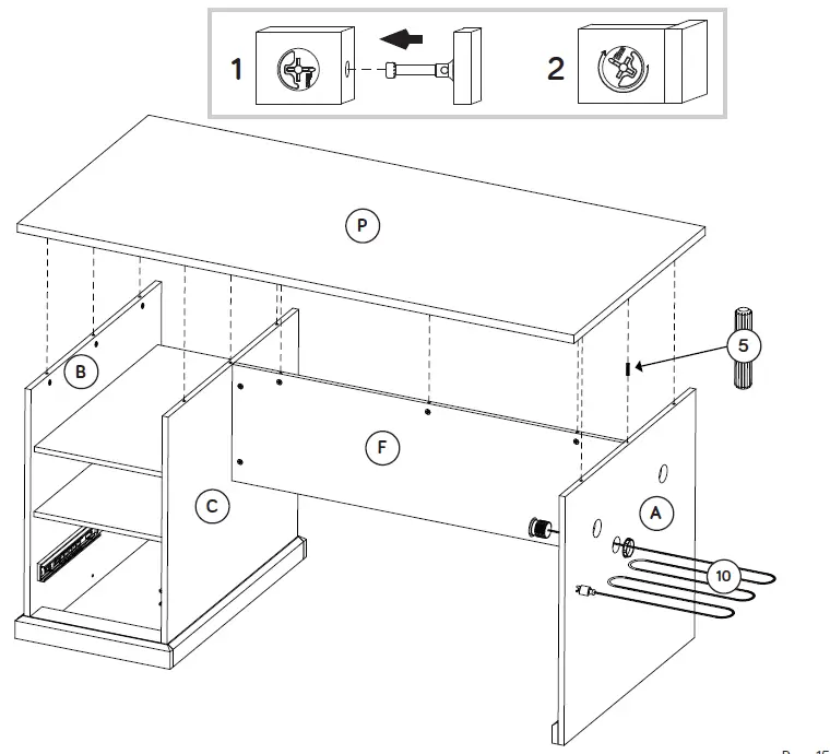 Teknik 5421417 Craft Desk Table 23
