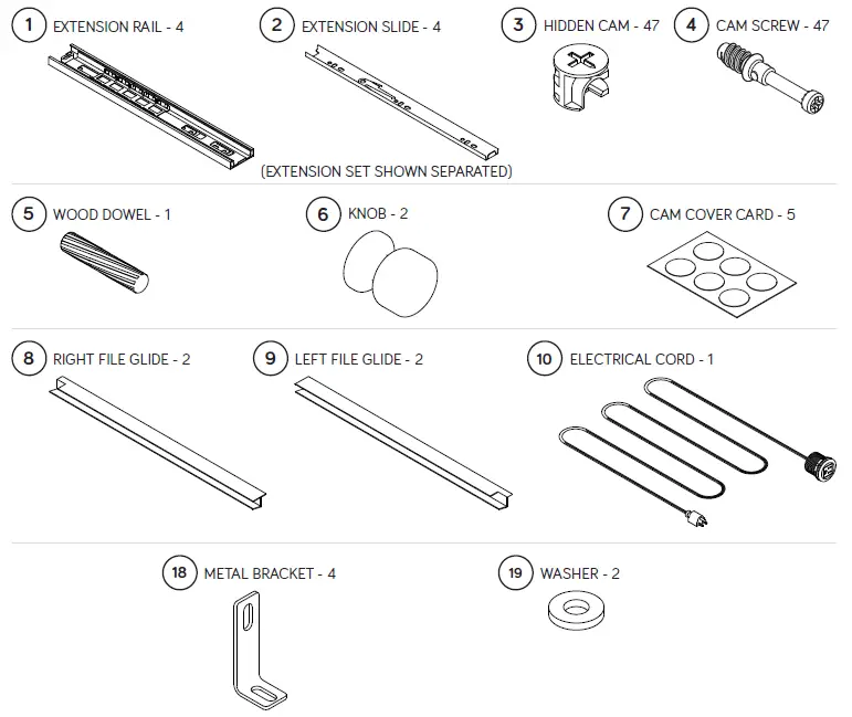 Teknik 5421417 Craft Desk Table 3