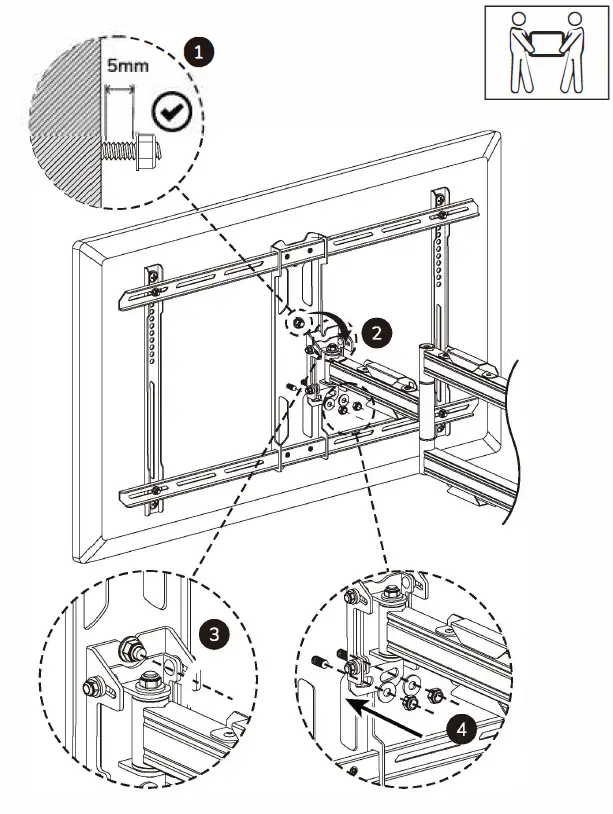 Neomounts-WL40S-910BL16 TV-Pillar-Mount-FIG- (12)
