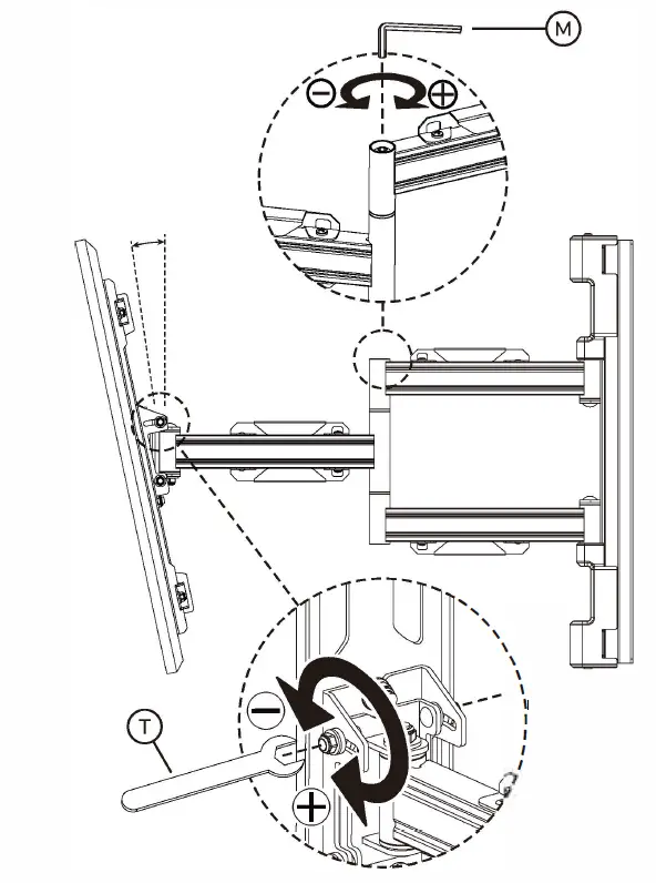 Neomounts-WL40S-910BL16 TV-Pillar-Mount-FIG- (14)
