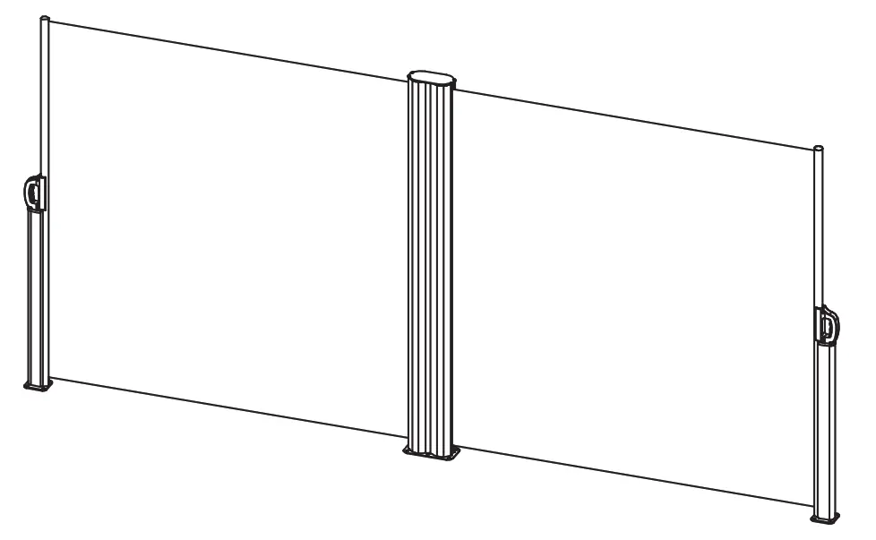 Vente unique Imany Double Retractable Outdoor Screen