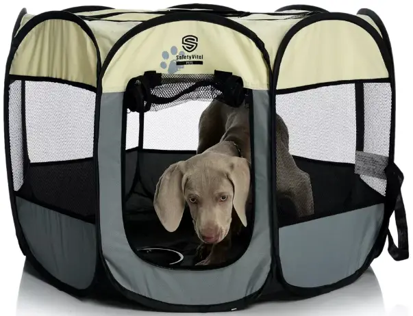 SafetyVital Portable & Foldable Pet Playpen