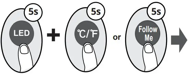 MRCOOL BGEFU1 AHU Remote Control User Manual - LOCK function