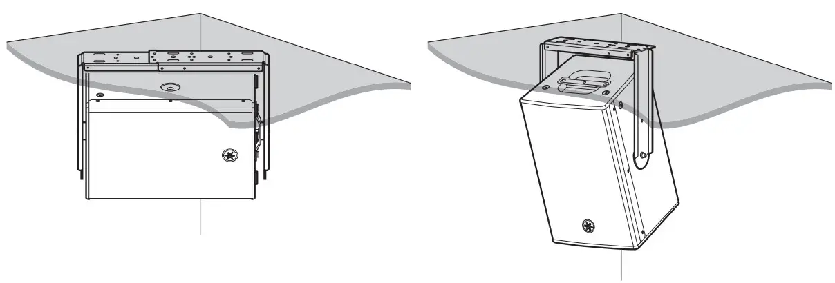 YAMAHA CHR Series Speaker System - Installation Using a Dedicated U-bracket