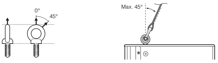 YAMAHA CHR Series Speaker System - Suspension angle