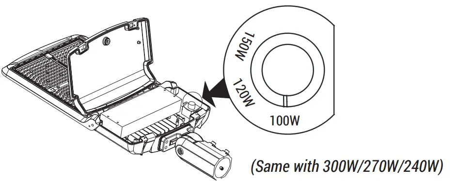 PORTOR LIGHTING PT AL2 3P Series Lumens LED Area Light - fig 1