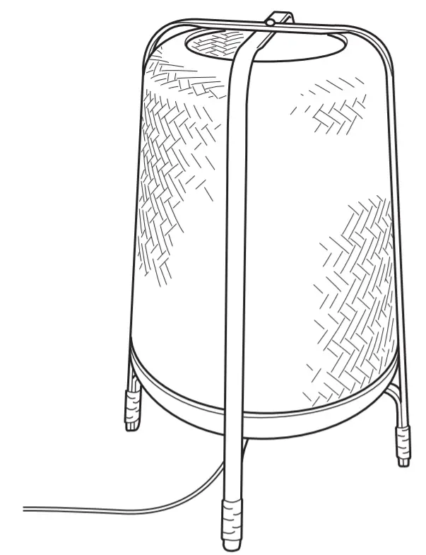 IKEA KNIXHULT Table Lamp with LED Bulb