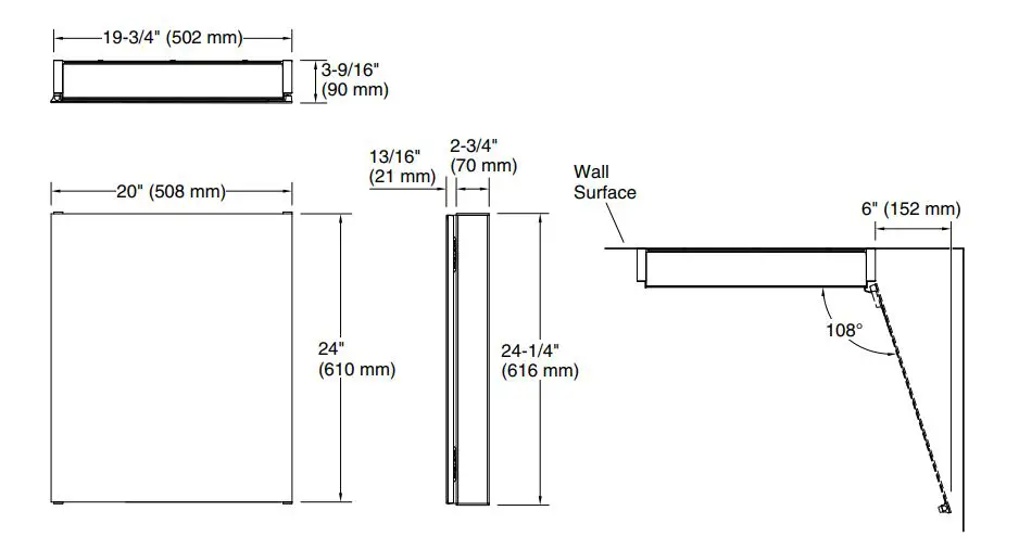 KOHLER K-R79224 Single Door Medicine Cabinet - installation