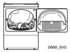 Alliance DR7003WE Front Load Dryers User Guide - Cylinder with wet permanent press items