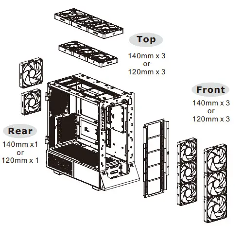 thermaltake Ceres 500 TG ARGB Mid Tower Chassis - Fig11