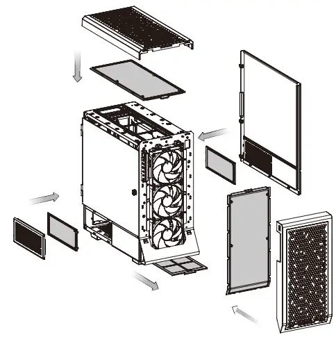 thermaltake Ceres 500 TG ARGB Mid Tower Chassis - Fig14