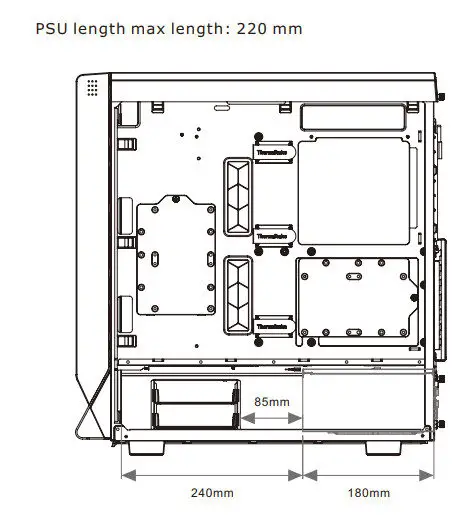thermaltake Ceres 500 TG ARGB Mid Tower Chassis - Fig4