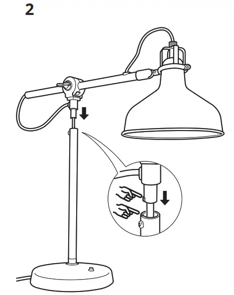 IKEA 00419601 RANARP Work Lamp with LED Lamp - Product Overview 3