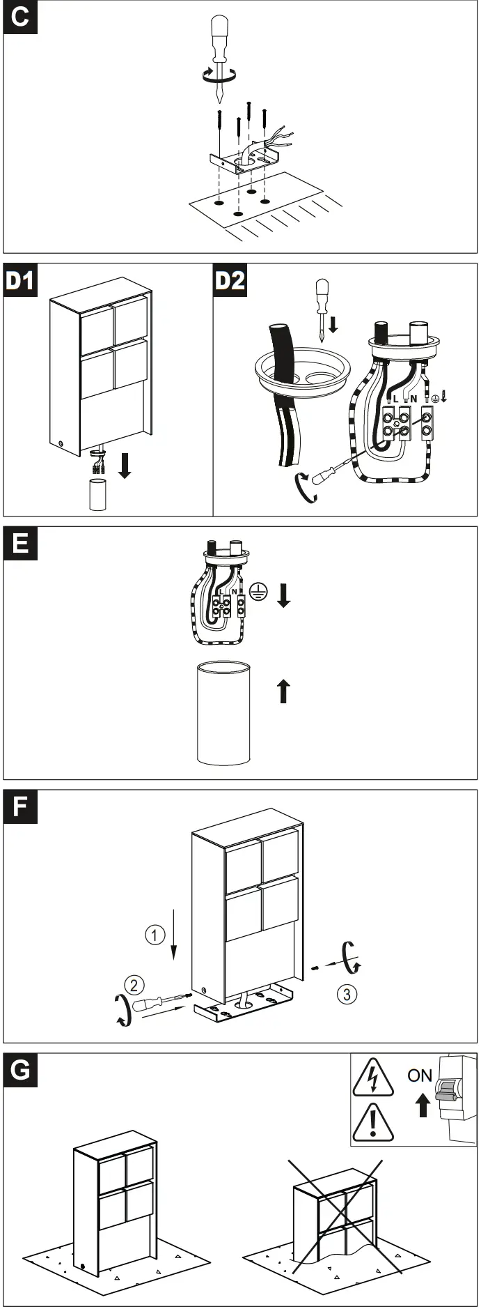 sygonix 2595505 Outdoor Garden Power Outlet fig 3
