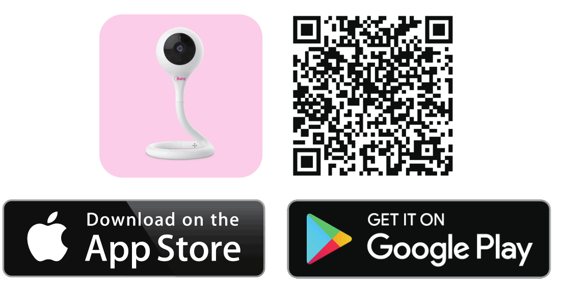 iBaby i2 Smart Baby Breathing Monitor - QR code