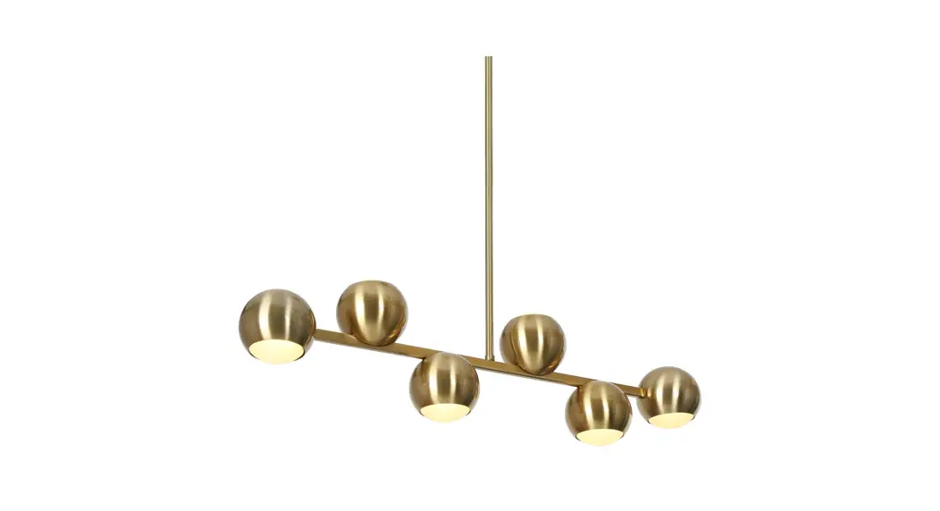 Zevni A04632 Kerr 6-light Gold Modern-contemporary Chandelier Installation Guide