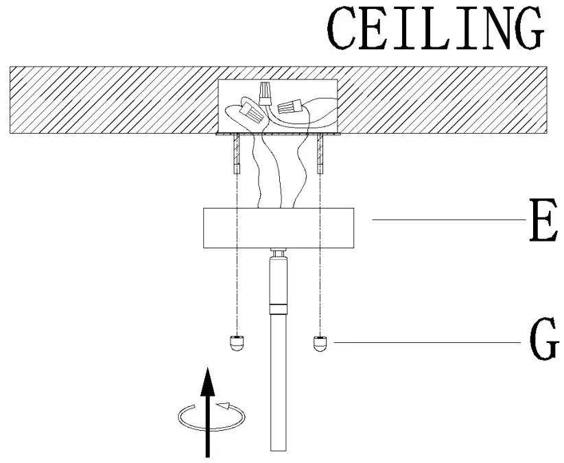 ZEVNI A04632 Kerr 6 Light Gold Modern Contemporary Chandelier - fig 8