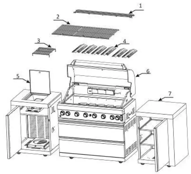 Mont Alpi Mai805 Island Outdoor Cooking - 1