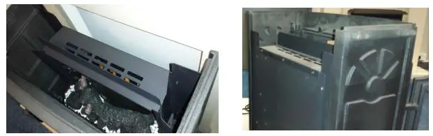 BeModern Broseley Evolution Fireplace-Stoves - Remove both sides of the protective covering from the Perspex