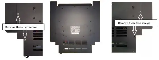 BeModern Broseley Evolution Fireplace-Stoves - Remove the four screws