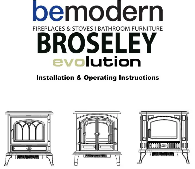 BeModern Broseley Evolution Fireplace - Stoves User Manual
