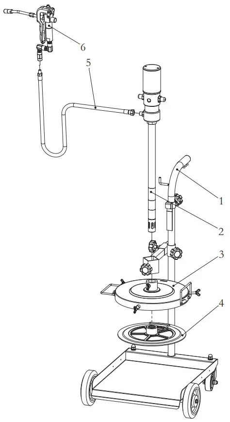 macnaught GPK12050 1 001 Air operated Grease Distribution Kits - EXPLODED VIEW