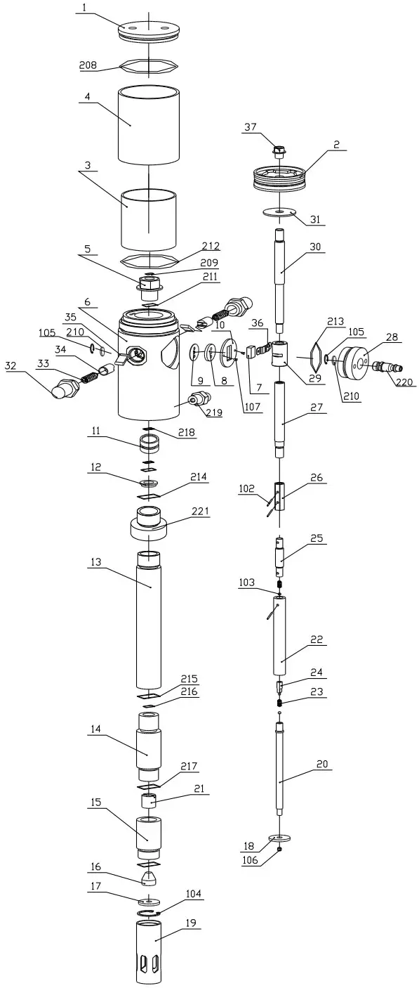 macnaught GPK12050 1 001 Air operated Grease Distribution Kits - EXPLODED