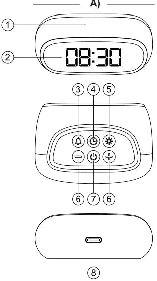 LEXON LR154 MINUT Pocket Sized Alarm Clock-FIG2