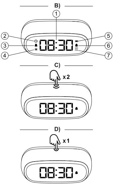 LEXON LR154 MINUT Pocket Sized Alarm Clock-FIG3