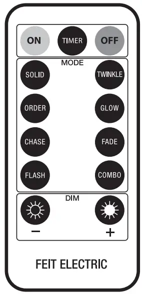 Remote Control Instructions