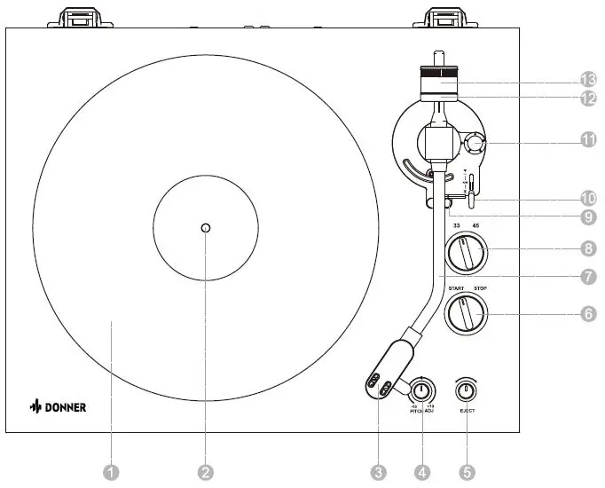 DONNER-DP-500-Belt-Drive-Turntable-fig- (1)