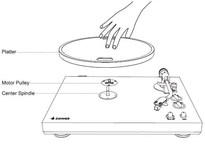 DONNER-DP-500-Belt-Drive-Turntable-fig- (4)