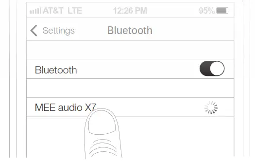 MEE audio X7 Stereo Bluetooth Wireless - PAIRING3