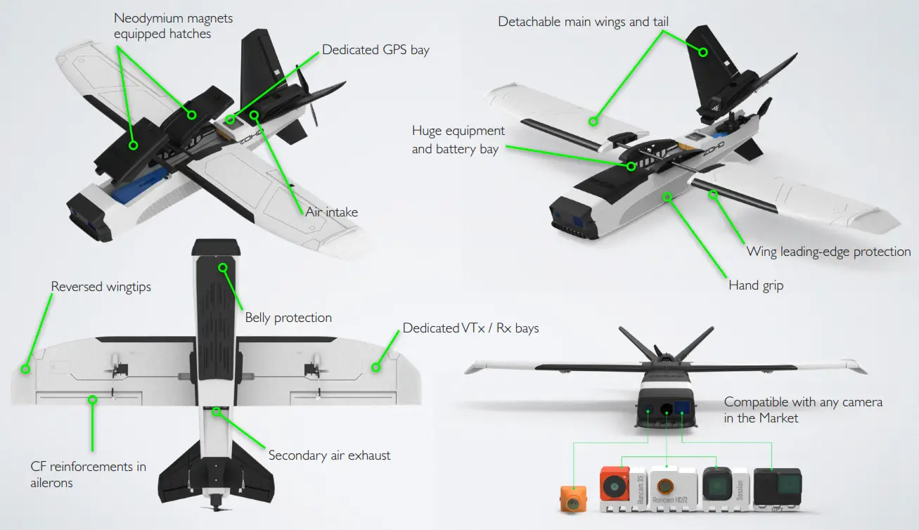 ZOHD Talon GT Rebel Aircraft Ultimate FPV Machine - Details