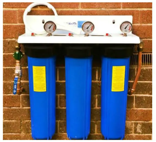MWF Big Blue Whole House Water Filtration Systems - Check the housing for leaks and repair as necessary