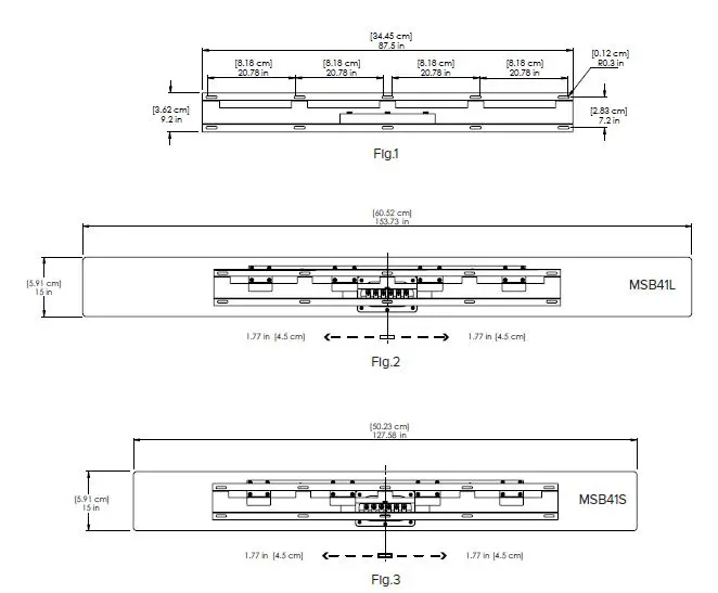 ELAC MSB41L 3 Channel Passive Soundbar for TV 65-Inch and Large fig1