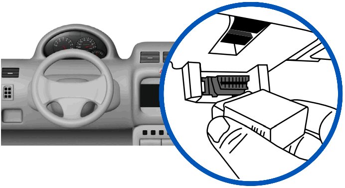 MOTOsafety MPAAS1P1 Plug-In OBD Vehicle Tracker - Plug-In