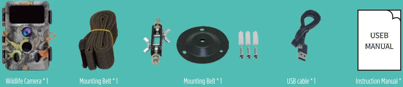 RED LEAF RD3019 Pro 4K WiFi Trail Camera - Accessories