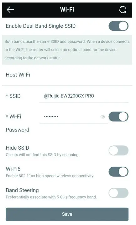 REYEE R6 3200M WiFi 6 Dual-Band Mesh Router - Access the Internet by Web browser 4