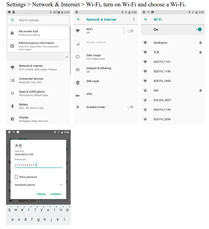 SOUTH H6 Mapping Instrument - Wi Fi connection