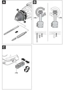 BOSCH GSR GSB 18V 85 C Professional Cordless Drill - figure 3