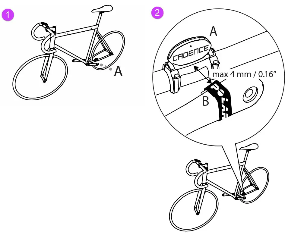 POLAR 91047327 Cadence Smart Bluetooth Sensor- 1