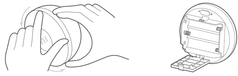 xiaomi MJYD02YL Motion-Activated Night Light - . Installing the batteries