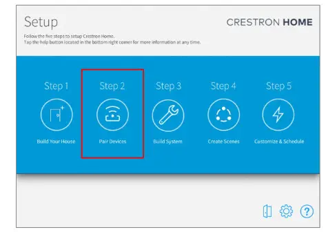 sOmfy Crestron Home Tahoma RTS Smart Shading- PAIR DEVICES