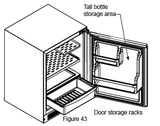 MARVEL MORE124SS31A 24-Inch Stainless Steel Built-In Outdoor High Capacity Refrigerator FIG 4