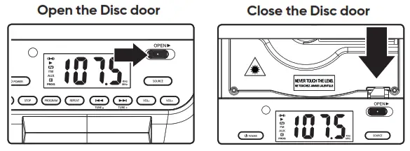 onn 100008722 Mini CD Stereo System - CD and Radio