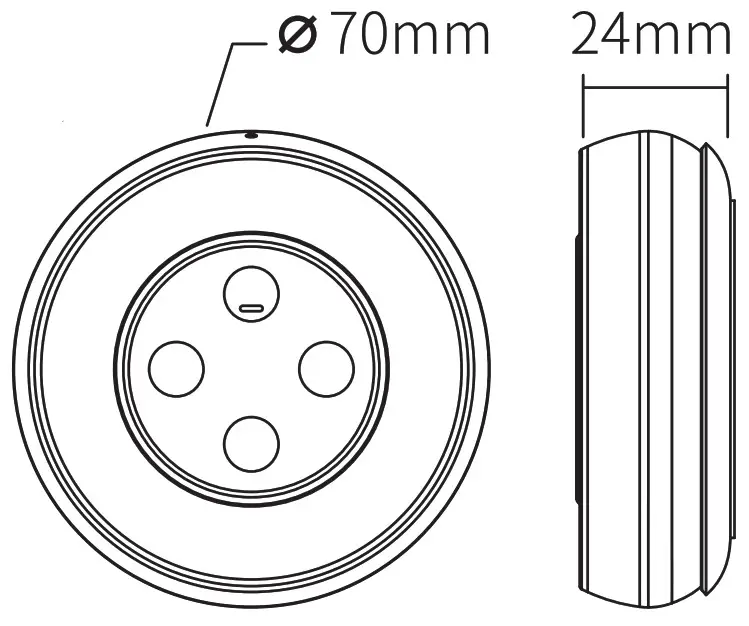 MiBOXER S2-B 2.4G Rainbow Remote RGB+CCT - Product Parameters