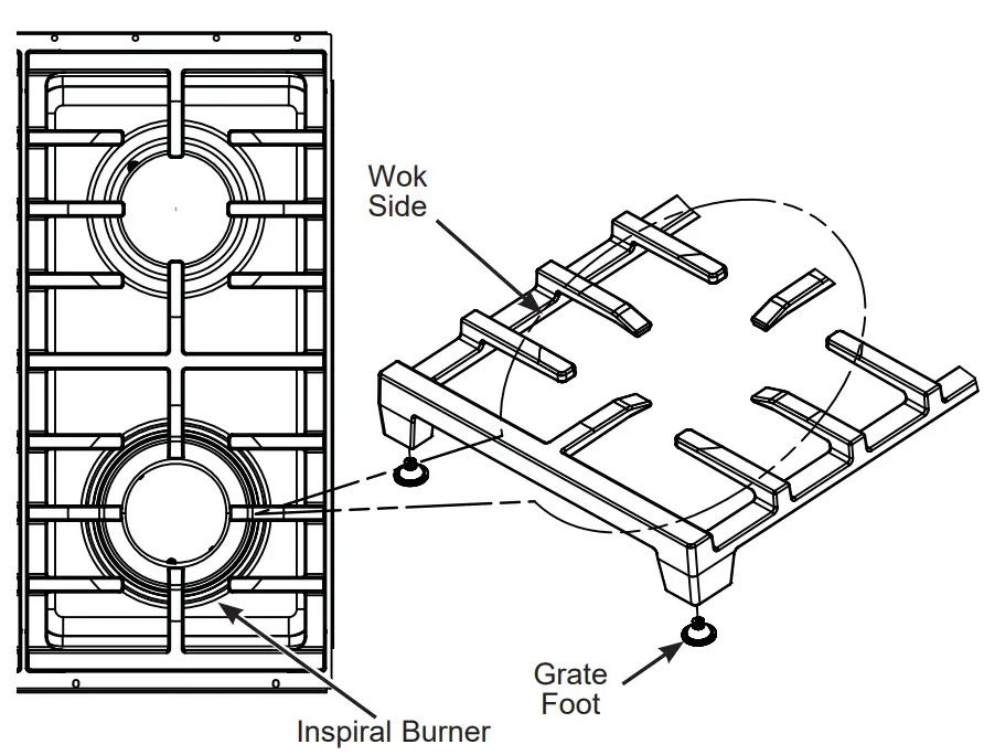 CAFE CGU366 36 Inch Professional Rangetops - Burner 3
