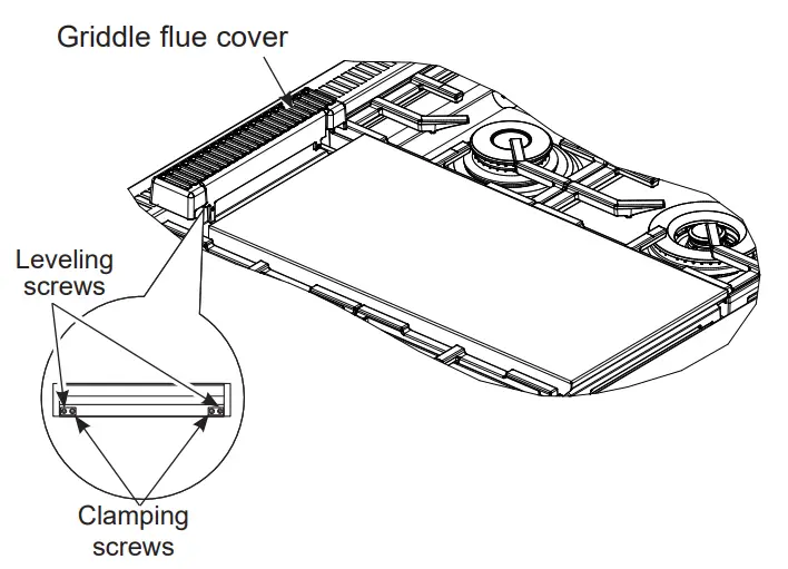 CAFE CGU366 36 Inch Professional Rangetops - leveling