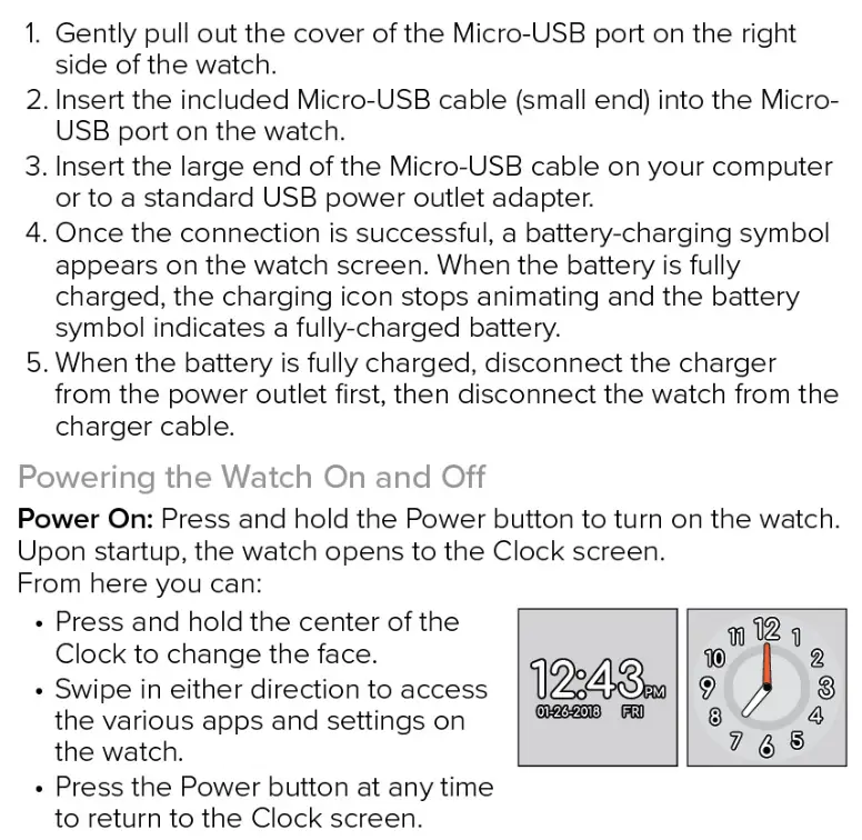 Accutime Kids Interactive Watch - Product Description and operation 2